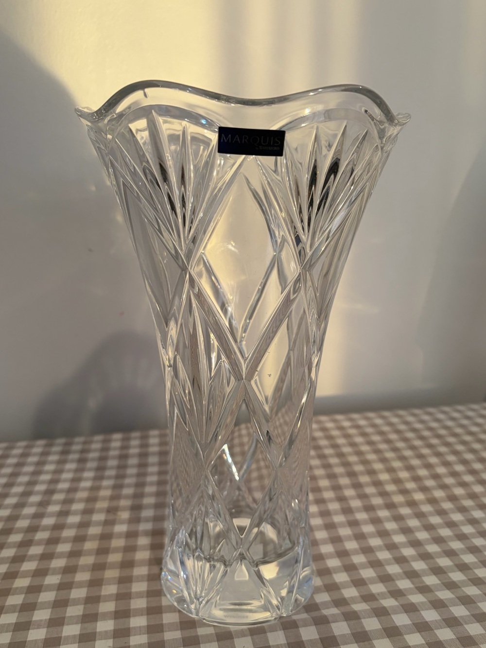 Marquis By Waterford Honour Crystal Vase 10" tall